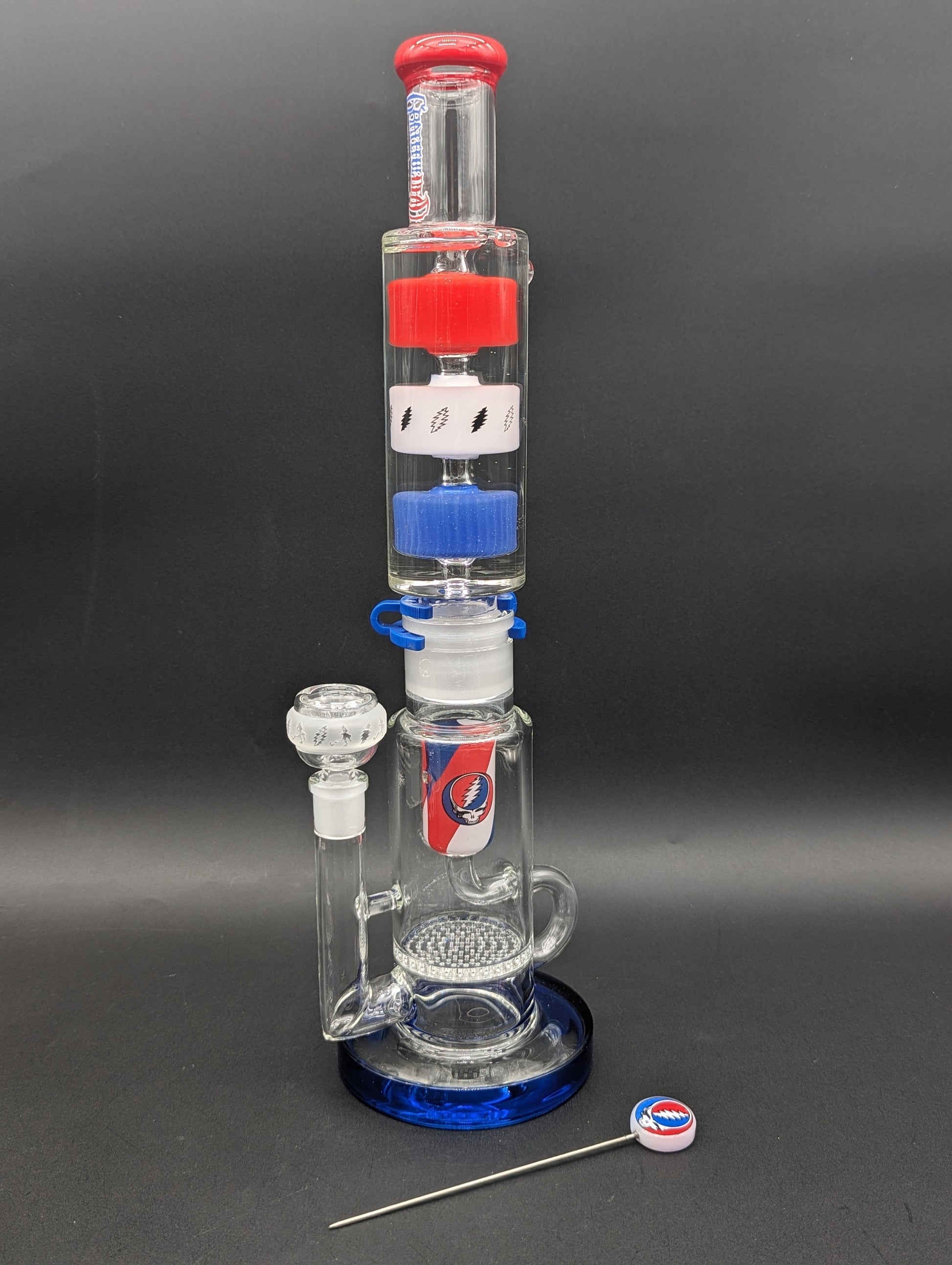 Grateful Dead x Pulsar Cool It Down Glycerin Water Pipe Kit | 16.5"-Avernic Smoke Shop