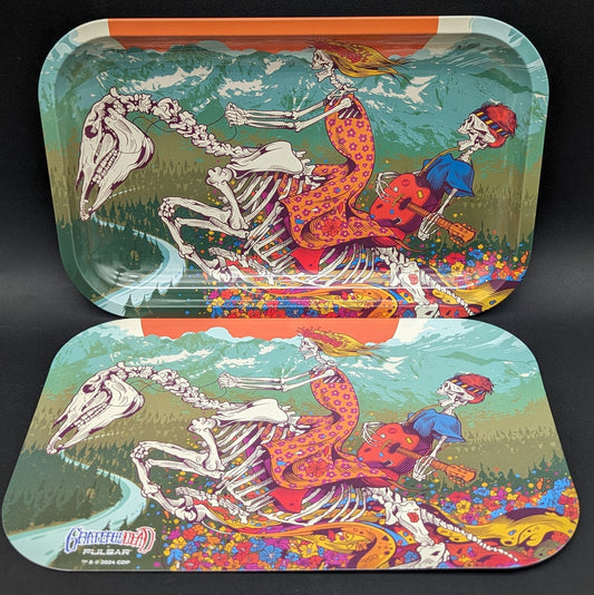 Grateful Dead x Pulsar Metal Rolling Tray & Lid | Dead Horse | 11"x7" - Meech Madness Smoke Shop