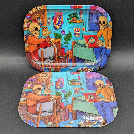 Grateful Dead x Pulsar Rolling Tray Kit - 7" x 5.5" | Roomies - Meech Madness Smoke Shop