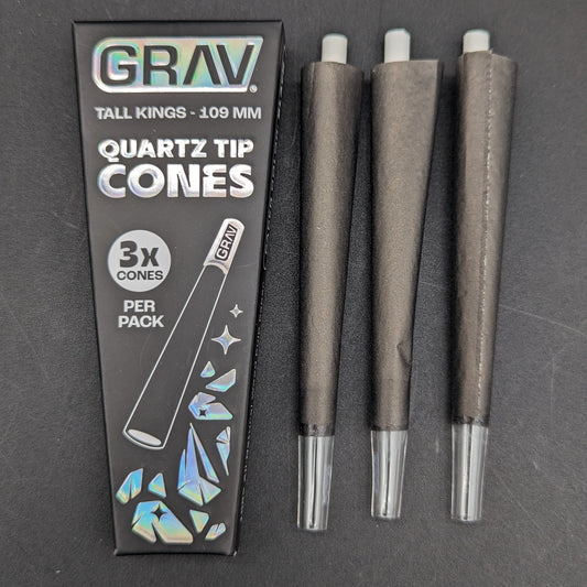 GRAV® - Tall Kings Pre-Rolled Cones with Quartz Tip (3ct)-Avernic Smoke Shop