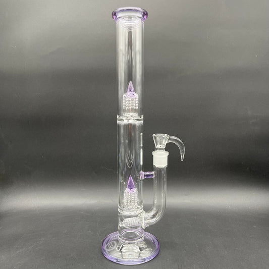 Greek Glass 16" Inline to Inverted 4 Tube-Avernic Smoke Shop