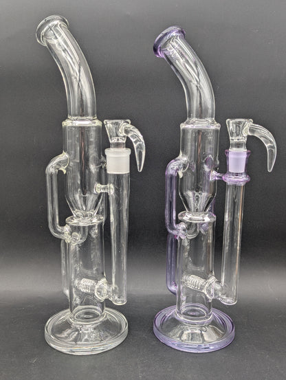 Greek Glass 16.5" Recycler 2.0 Bong-Avernic Smoke Shop