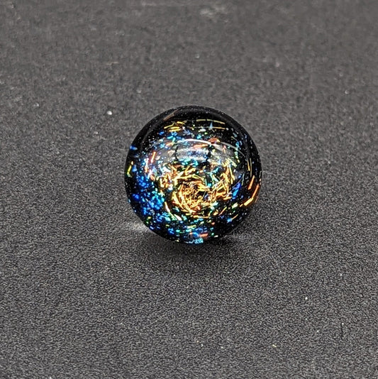 Greek Glass 16mm Dichro Marble-Meech Madness Smoke Shop
