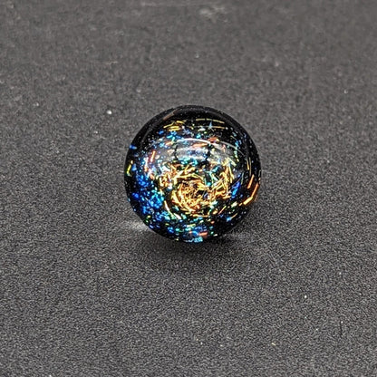 Greek Glass 16mm Dichro Marble - Meech Madness Smoke Shop