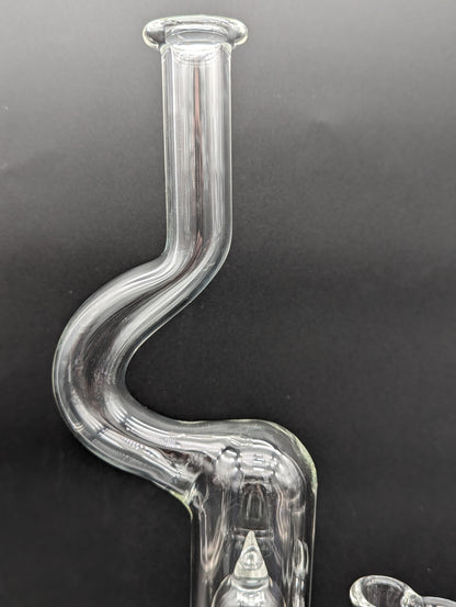 Greek Glass 17" Natty Neck Inline Dome-Avernic Smoke Shop