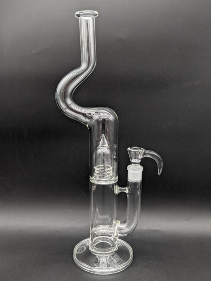 Greek Glass 17" Natty Neck Inline Dome-Avernic Smoke Shop