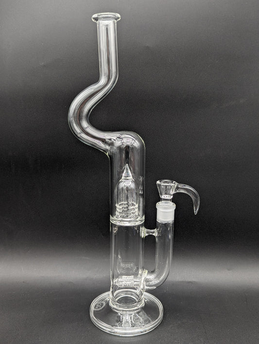 Greek Glass 17" Natty Neck Inline Dome-Avernic Smoke Shop