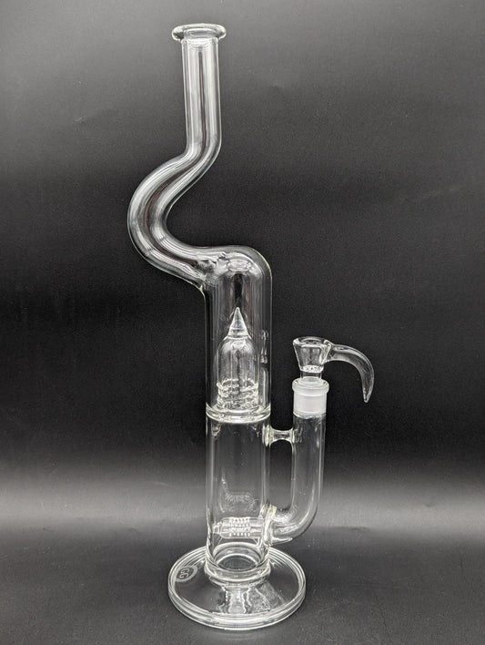 Greek Glass 17" Natty Neck Inline Dome - Meech Madness Smoke Shop