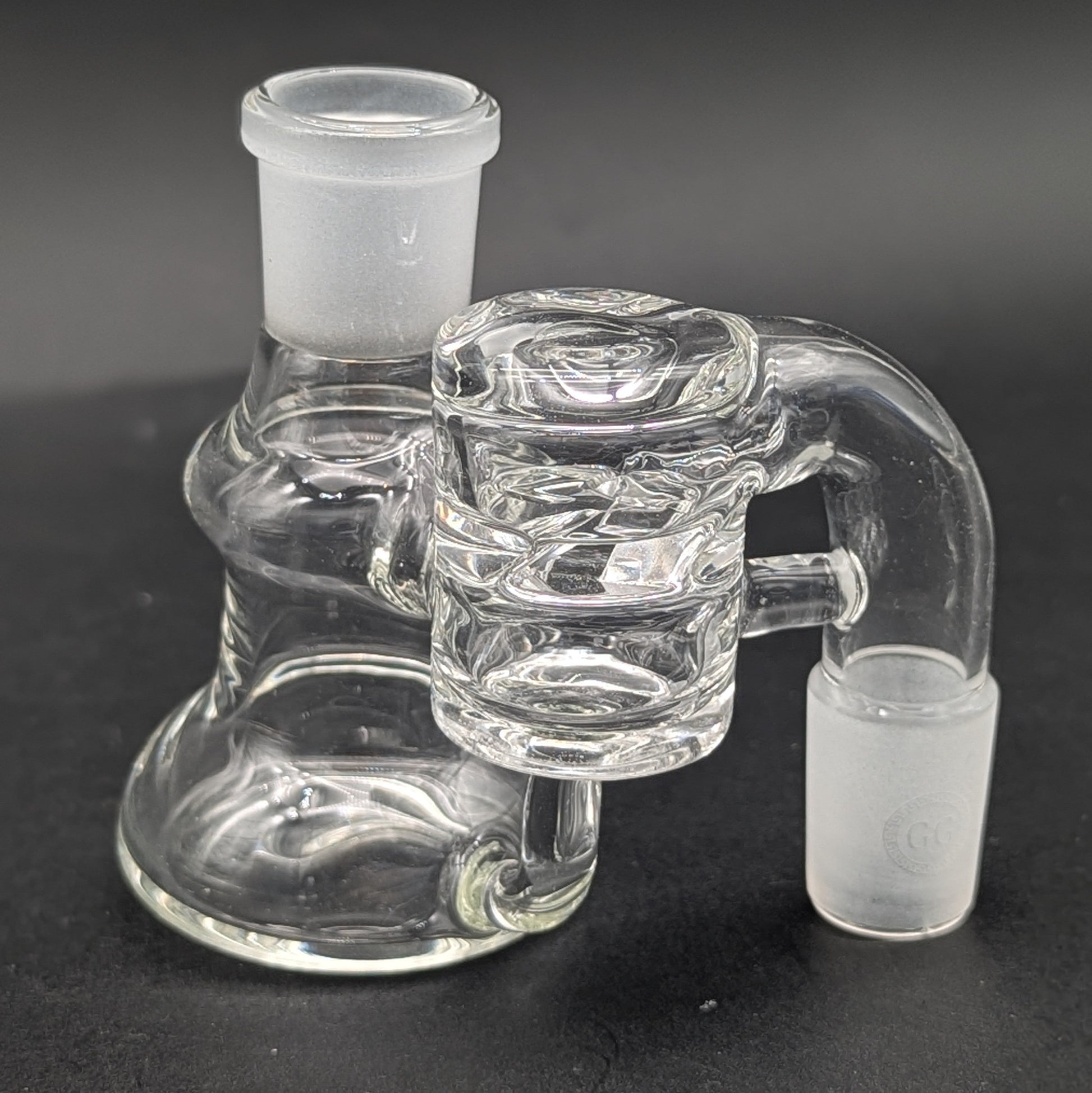 Greek Glass 18mm Ash Catcher w/ Splash Guard-Avernic Smoke Shop
