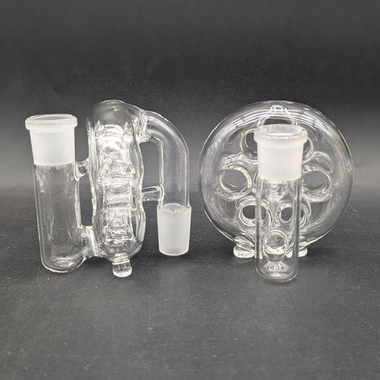 Greek Glass 18mm Swiss Ash Catcher-Meech Madness Smoke Shop