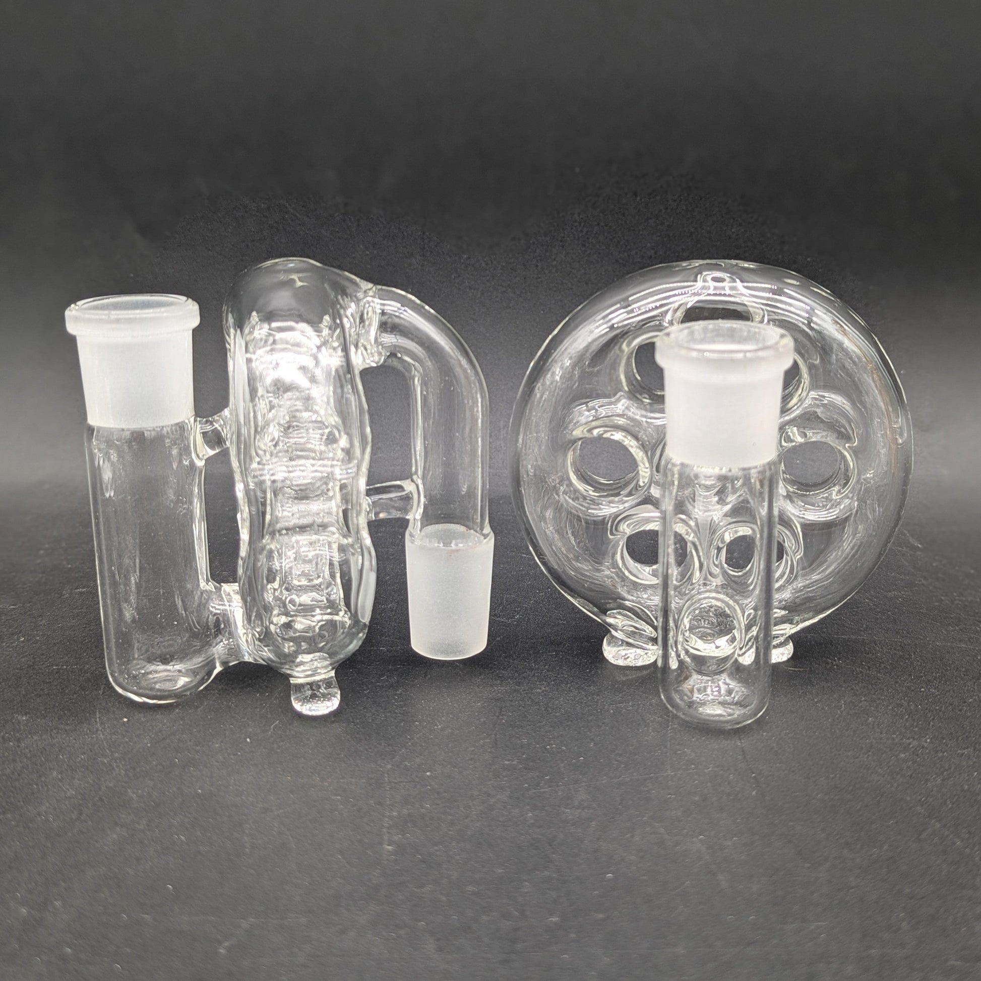 Greek Glass 18mm Swiss Ash Catcher-Meech Madness Smoke Shop