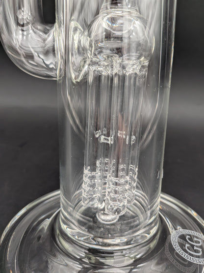 Greek Glass 4-Arm Tree Tube 16"-Avernic Smoke Shop