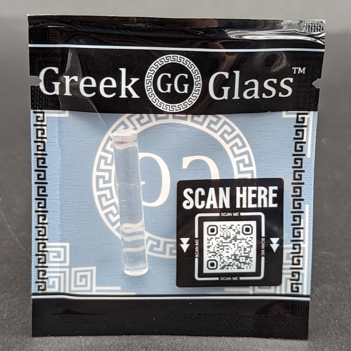 Greek Glass 5mm x 30mm Pillar-Avernic Smoke Shop