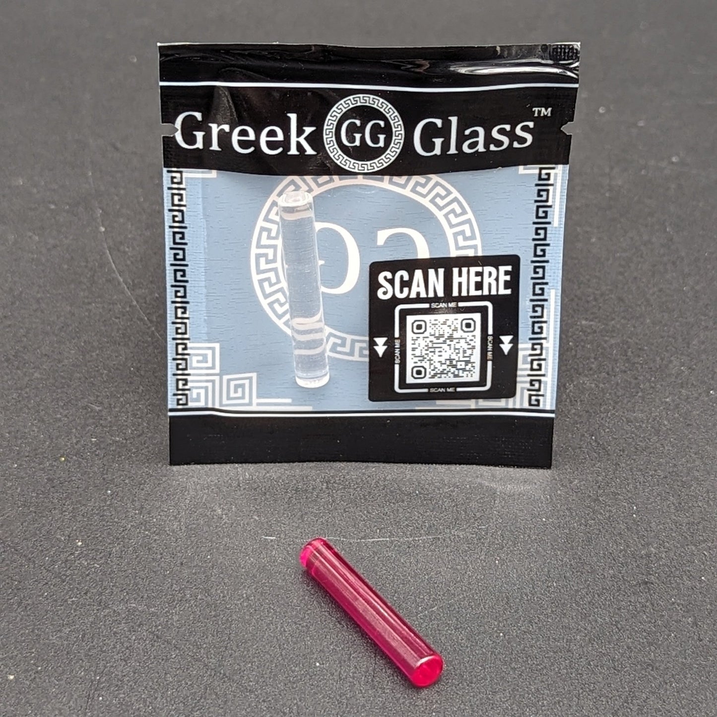 Greek Glass 5mm x 30mm Pillar - Meech Madness Smoke Shop