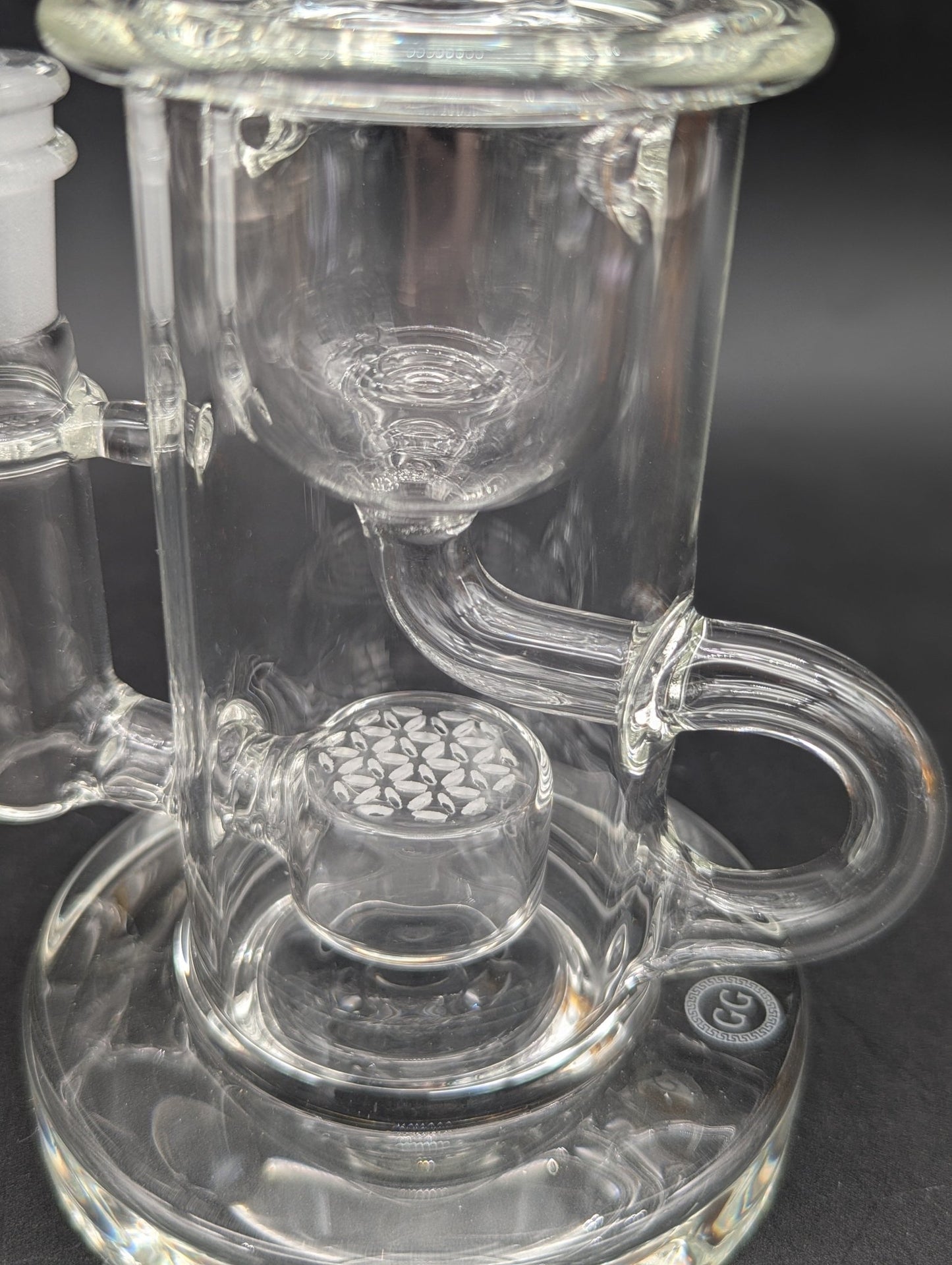 Greek Glass 7.5" Klein Recycler Rig - Meech Madness Smoke Shop