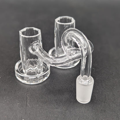 Greek Glass Double Faceted Charmer 14mm-Avernic Smoke Shop