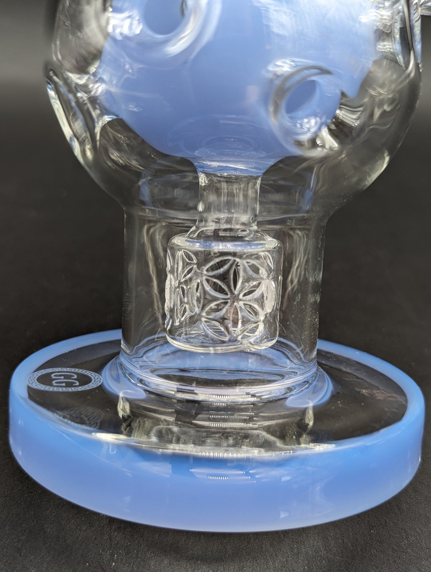 Greek Glass Exosphere Dab Rig-Avernic Smoke Shop