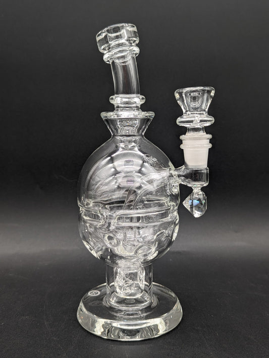 Greek Glass Faceted Fab Egg Dab Rig - Meech Madness Smoke Shop