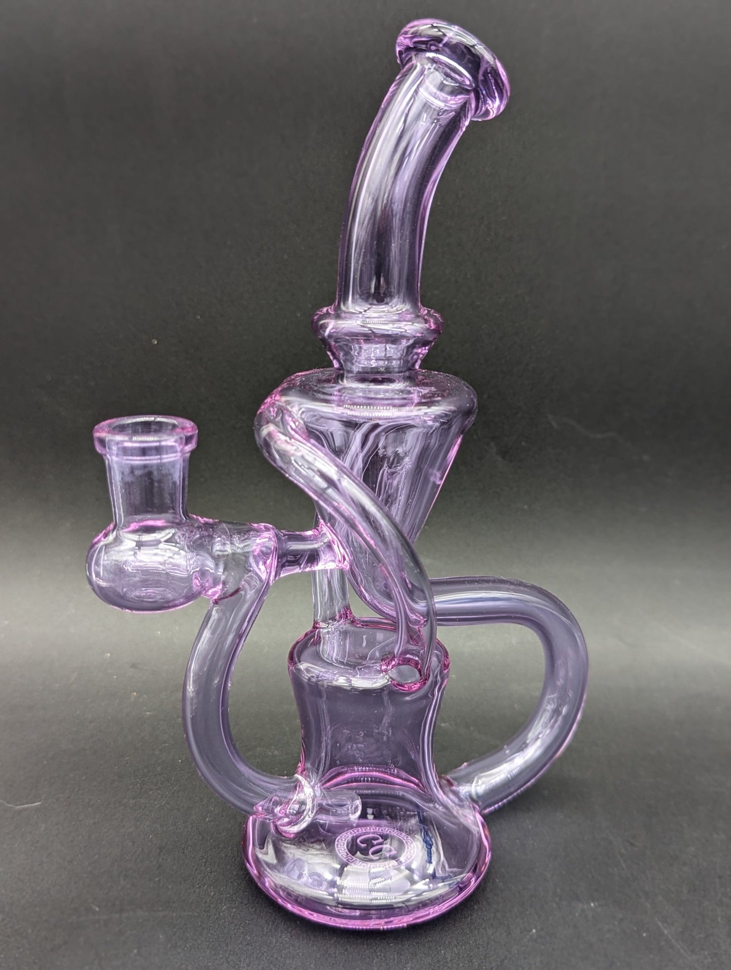 Greek Glass Floating Recycler Dab Rig - Meech Madness Smoke Shop