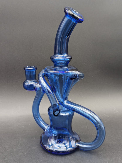 Greek Glass Floating Recycler Dab Rig - Meech Madness Smoke Shop