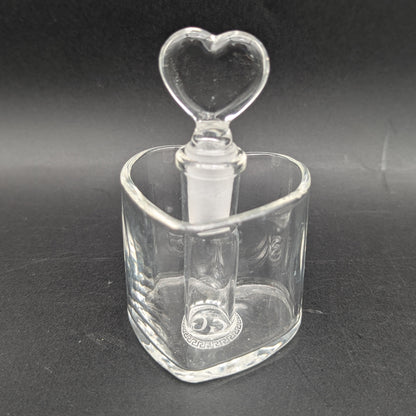 Greek Glass Heart Shaped Qtip & Iso Holder-Avernic Smoke Shop