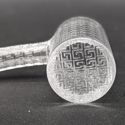 Greek Glass HQ Deep Etched Banger 10mm-Meech Madness Smoke Shop