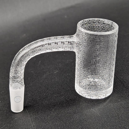 Greek Glass HQ Deep Etched Banger 10mm-Meech Madness Smoke Shop