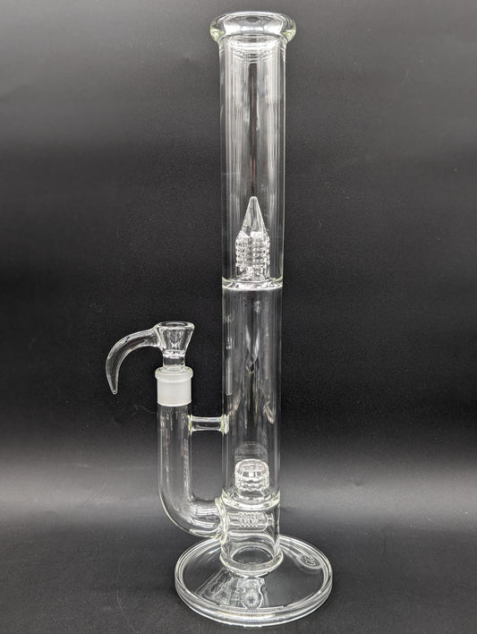 Greek Glass Inline to 360 Grid Cap Tube-Avernic Smoke Shop