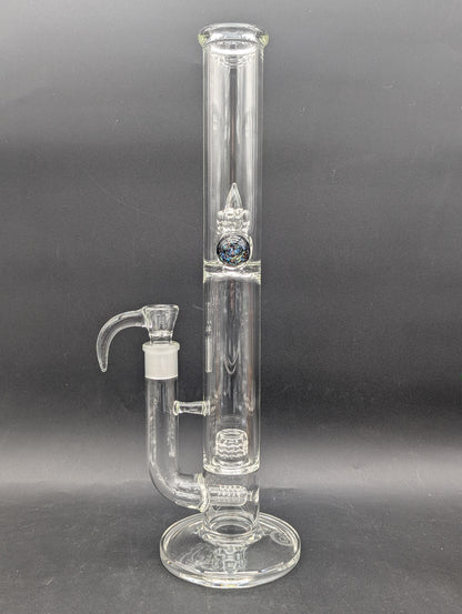 Greek Glass Inline to 360 Grid Cap Tube w/ Marble