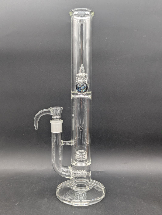 Greek Glass Inline to 360 Grid Cap Tube w/ Marble