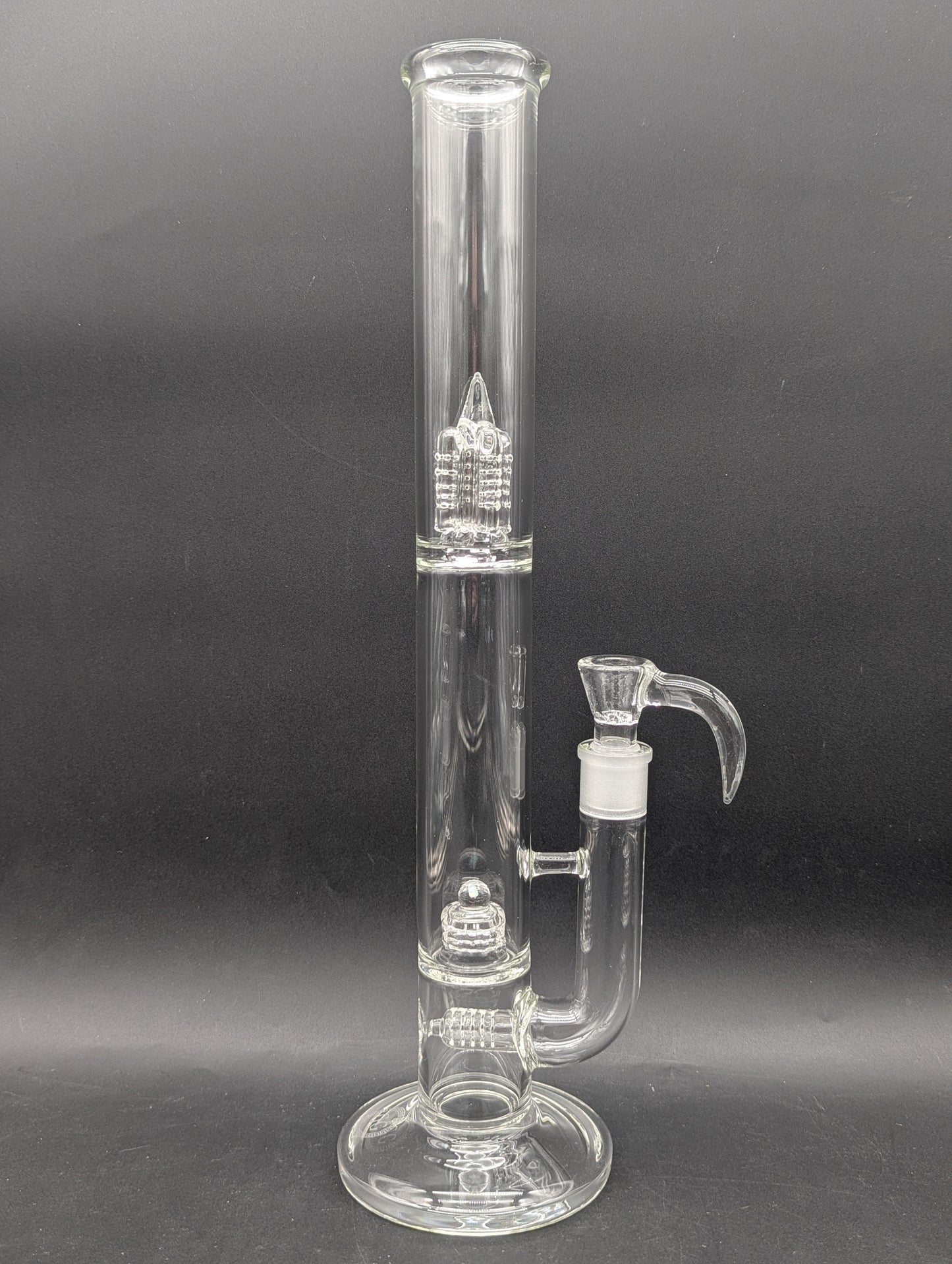 Greek Glass Inline to 360 Grid Cap Tube w/ Opal-Avernic Smoke Shop