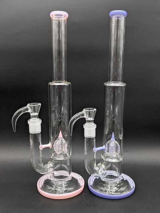 Greek Glass Inverted 4 Tube Bong - Meech Madness Smoke Shop