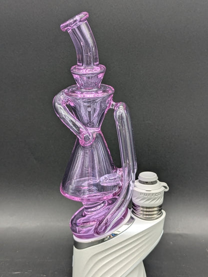 Greek Glass Puffco Peak Recycler Attachment-Meech Madness Smoke Shop