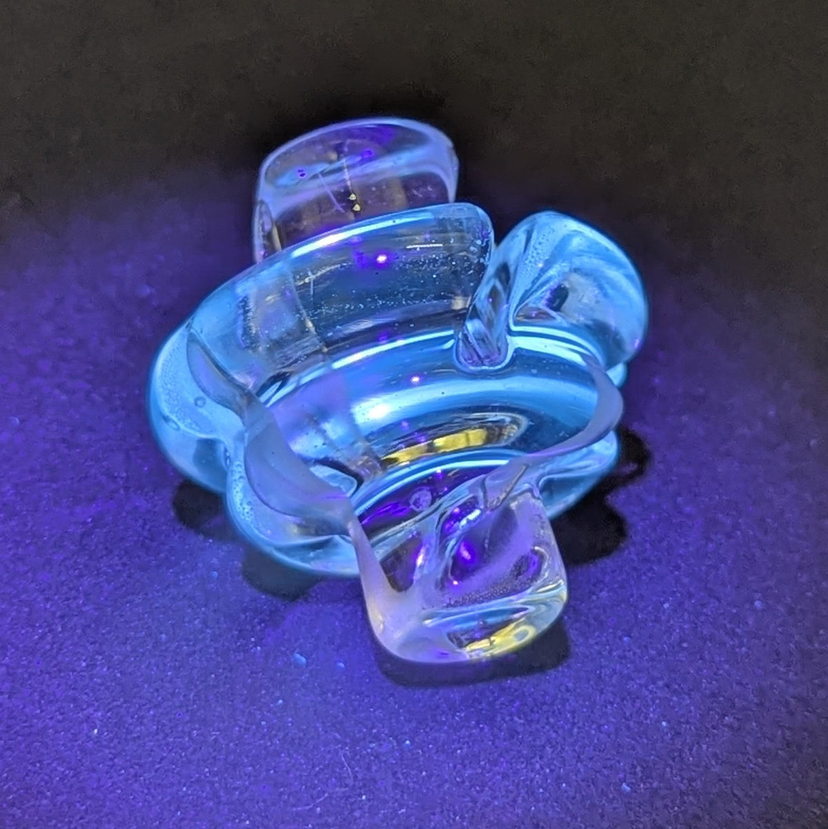 Greek Glass Slitted Spinner Cap-Avernic Smoke Shop