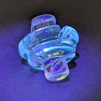 Greek Glass Slitted Spinner Cap-Avernic Smoke Shop