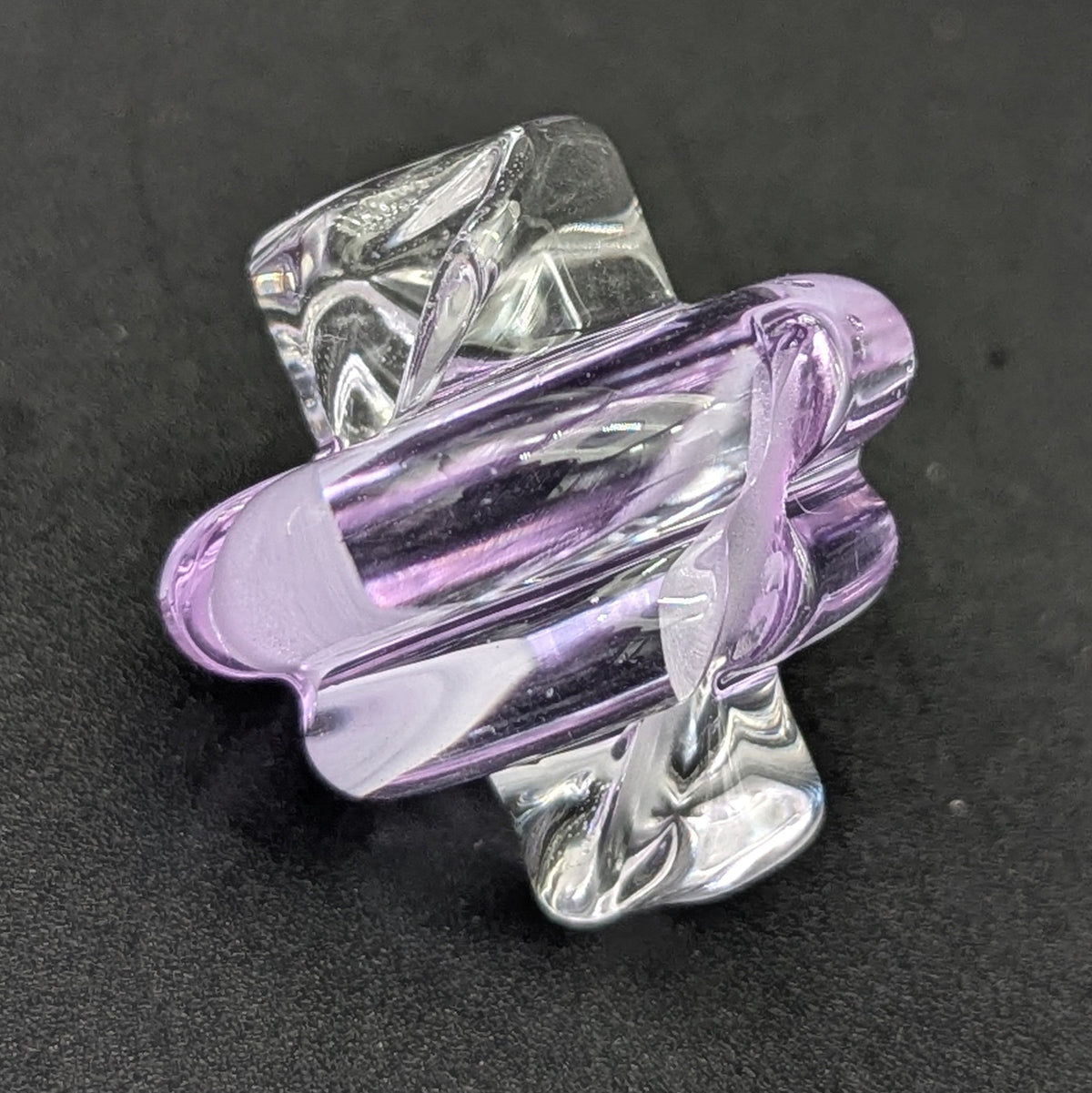 Greek Glass Slitted Spinner Cap-Avernic Smoke Shop
