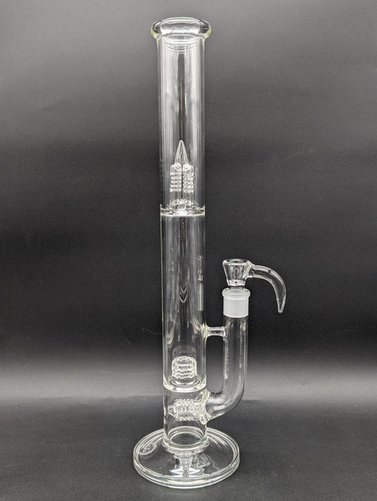 Greek Glass Threeline to 360 Grid Cap Tube - Meech Madness Smoke Shop