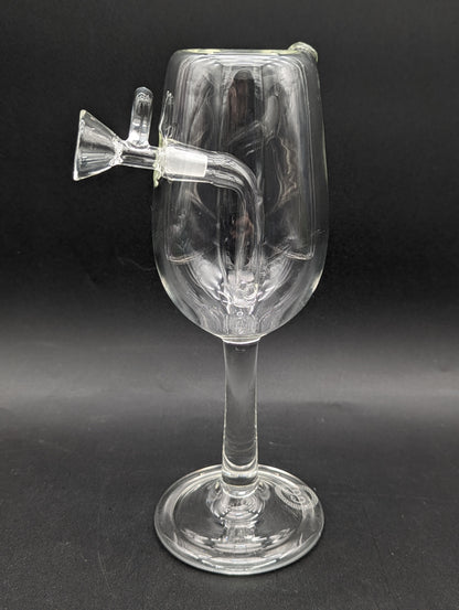 Greek Glass Wine Glass Bubbler-Avernic Smoke Shop