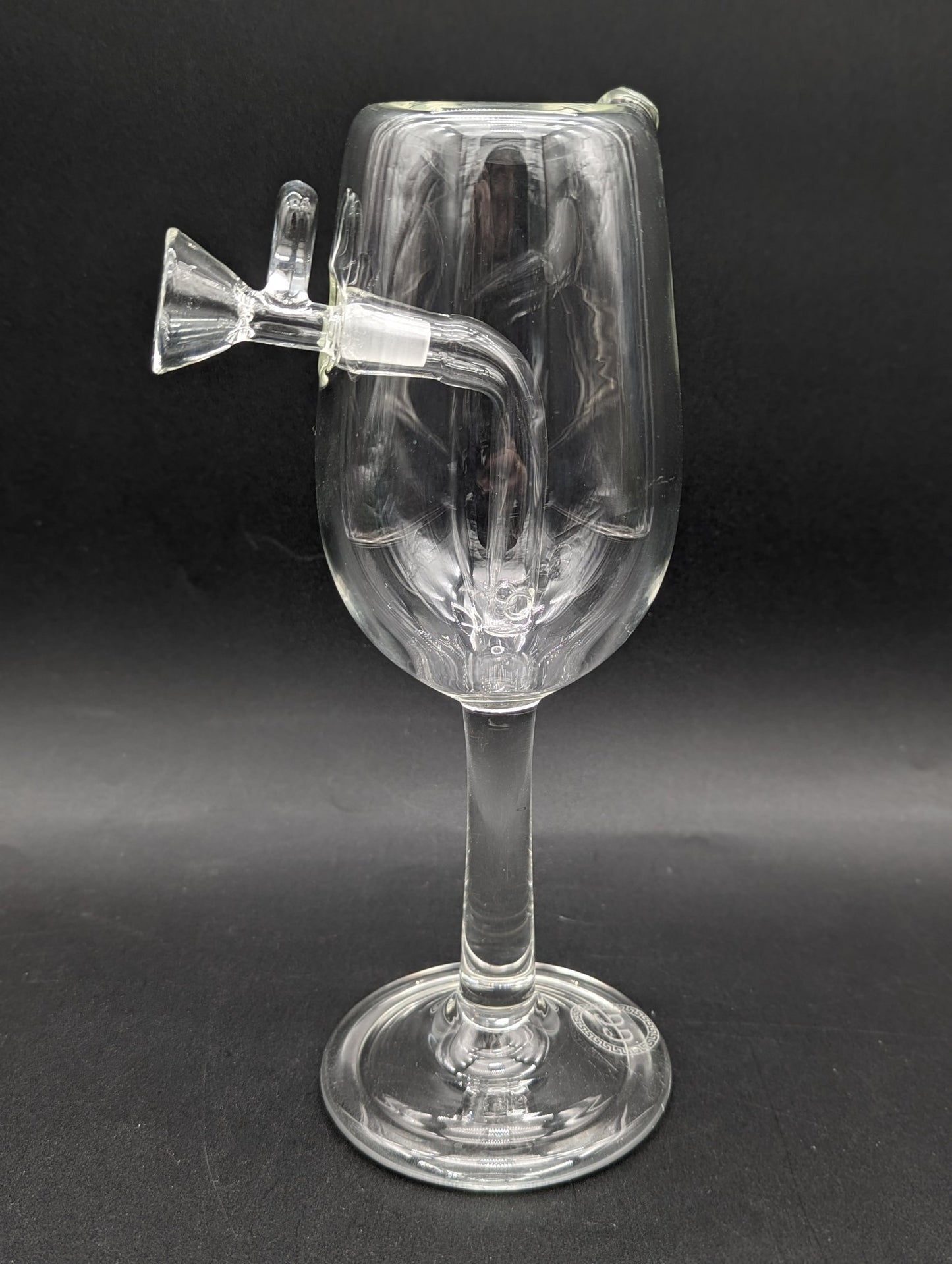 Greek Glass Wine Glass Bubbler - Meech Madness Smoke Shop
