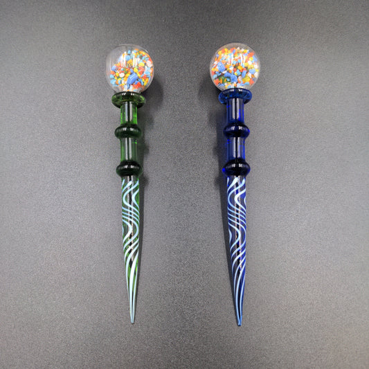 Gumball Glass Dab Tool - 5"-Avernic Smoke Shop