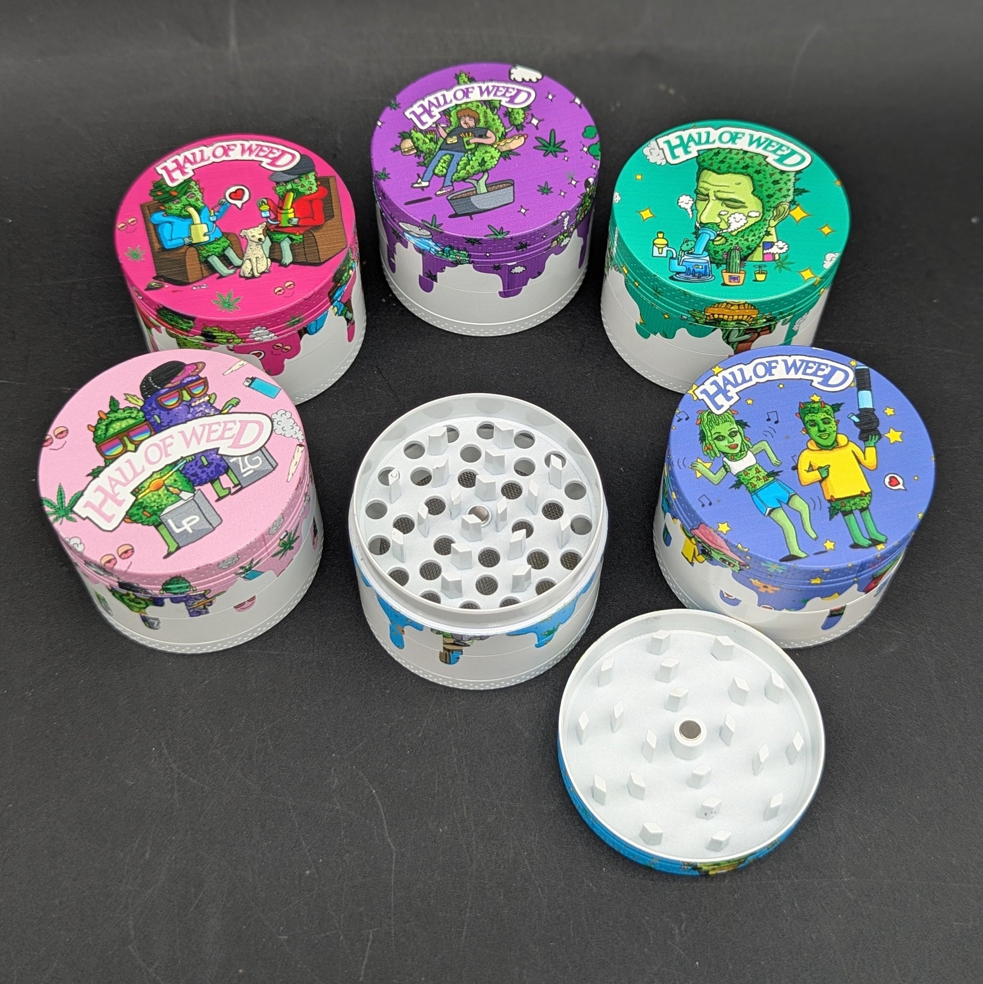 Hall of Weed Full Art 50mm Grinder-Avernic Smoke Shop