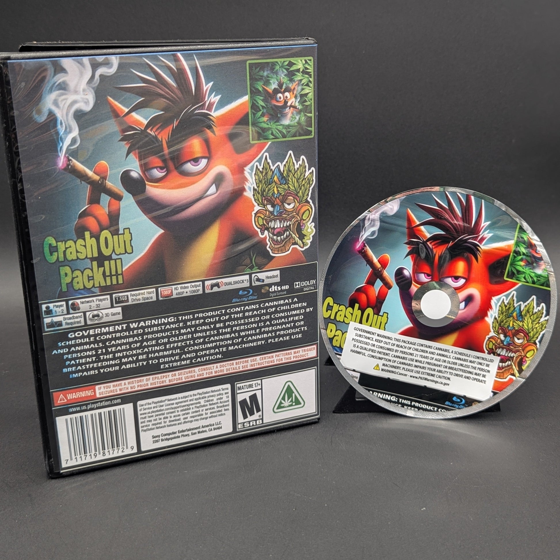 Hash Bandicoot - 3.5g Mylar Bag and DVD Case-Avernic Smoke Shop