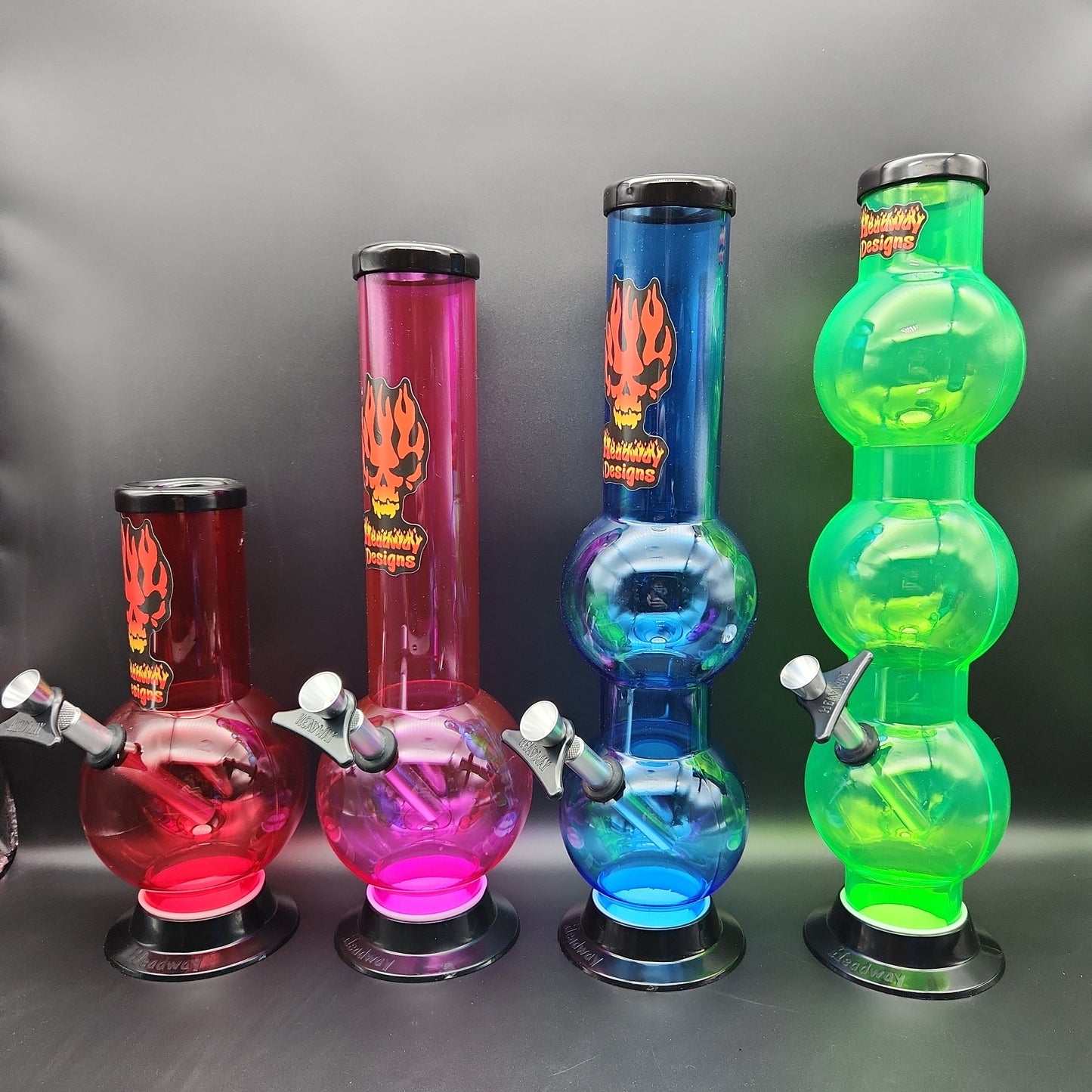 Headway Bubble Acrylic Pipes - Bubble Style - Avernic Smoke Shop