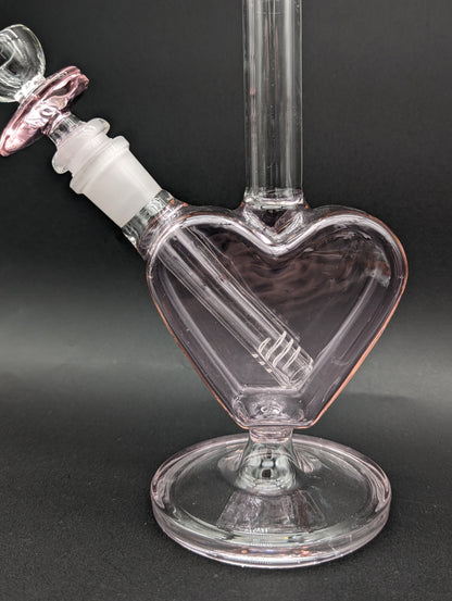 Heart Shaped Bong w/ Matching Slide-Avernic Smoke Shop