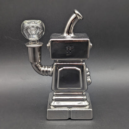 Hemper Hi - Robot Glass Water Pipe | 5.9" | 14mm - Meech Madness Smoke Shop