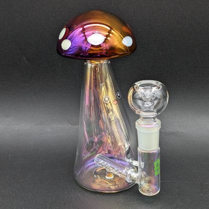 Hemper Trippy Shroom Glass Water Pipe | 5.75" - Meech Madness Smoke Shop