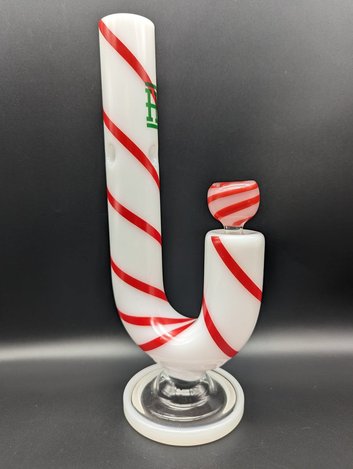 Hemper XL Candy Cane Water Pipe 10.5" - Avernic Smoke Shop