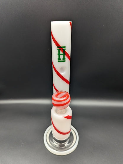 Hemper XL Candy Cane Water Pipe 10.5" - Meech Madness Smoke Shop