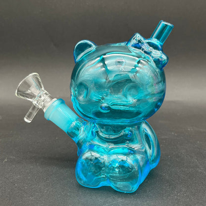Hey There Kitty Glass Water Pipe | 4"-Avernic Smoke Shop