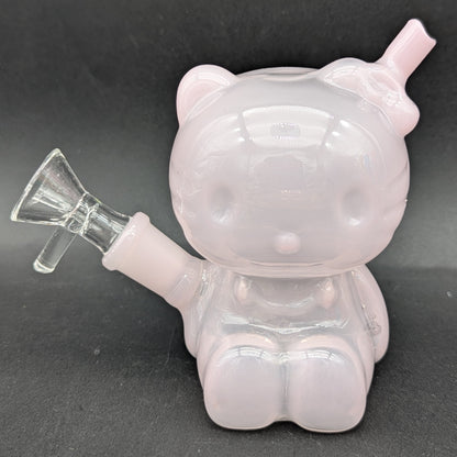 Hey There Kitty Glass Water Pipe | 4"-Avernic Smoke Shop